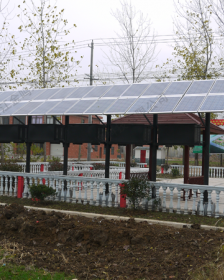 全国比较美的花园式太阳能微动力污水工程于2013年安徽天长建成并运行