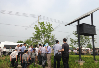 杭州市农办于2014年视察我司余杭区太阳能微动力污水