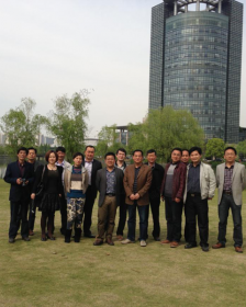 安徽省宣城市领导于2014年考察我司太阳能微动力污水工程并于浙大留念